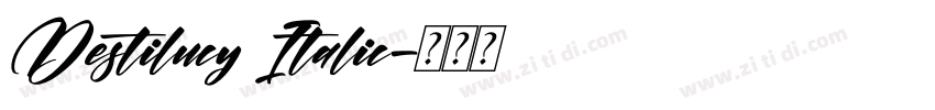 Destilucy Italic字体转换